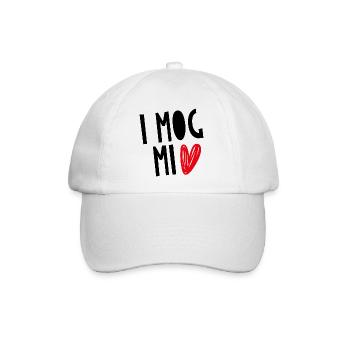 " I MOG MI" - Baseballkappe - Weiß/Weiß - Vorne