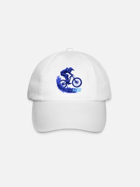 MTB Bike - Baseballkappe - Weiß/Weiß