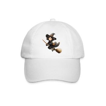 Hexe - Baseballkappe - Weiß/Weiß - Vorne