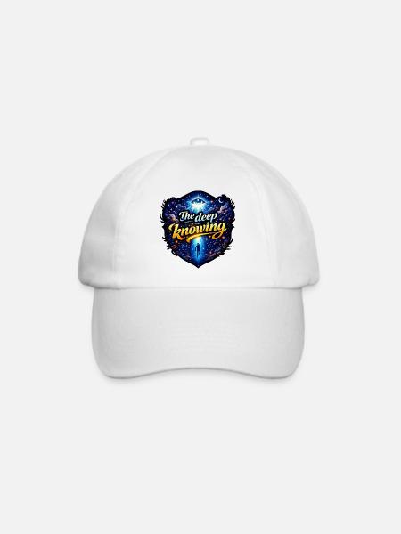 Das tiefe Wissen - Baseballkappe - Weiß/Weiß