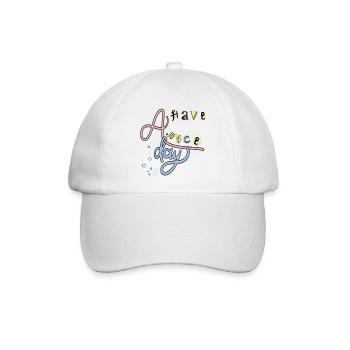 Have a nice Day  - Baseballkappe - Weiß/Weiß - Vorne