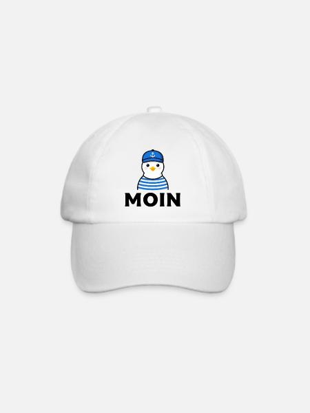 Möwe - Baseballkappe - Weiß/Weiß