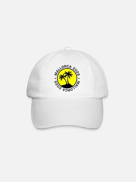 Mallorca 2026 - Baseballkappe - Weiß/Weiß