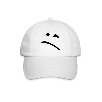sad - Baseballkappe - Weiß/Weiß - Vorne