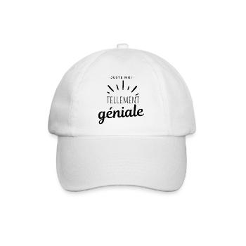 Großartiger Text - Baseballkappe - Weiß/Weiß - Vorne