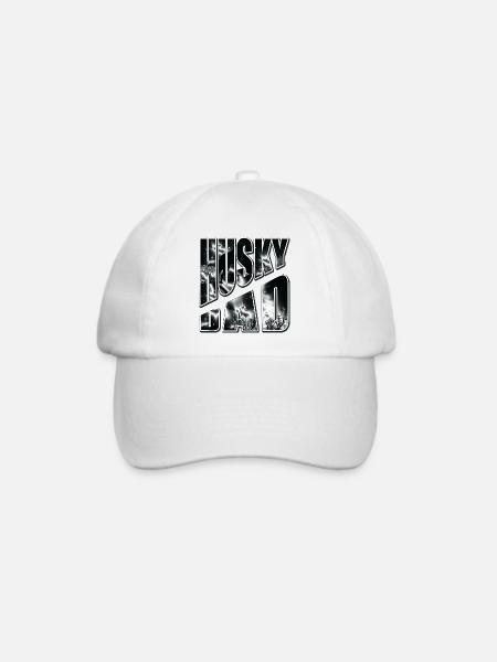 Husky Dad Nebelstern - Baseballkappe - Weiß/Weiß
