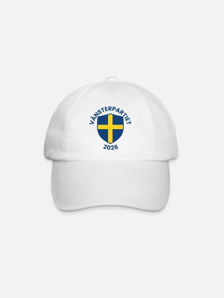 Emblem der Linken Partei 2026 - Baseballkappe - Weiß/Weiß