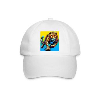 Gepard - Baseballkappe - Weiß/Weiß - Vorne