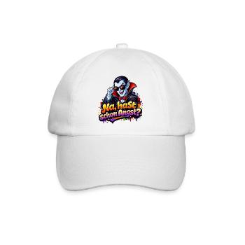 drakula-comic-spruch - Baseballkappe - Weiß/Weiß - Vorne