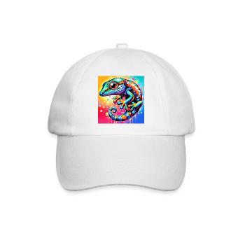 Gecko - Baseballkappe - Weiß/Weiß - Vorne