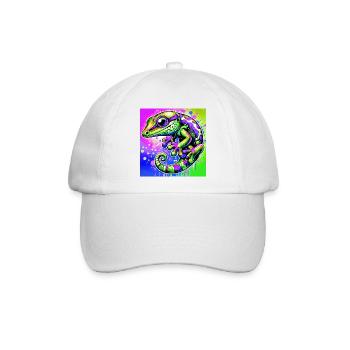 Gecko - Baseballkappe - Weiß/Weiß - Vorne