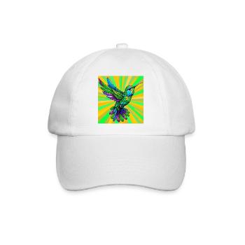 Kolibri - Baseballkappe - Weiß/Weiß - Vorne