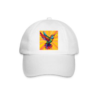 Kolibri - Baseballkappe - Weiß/Weiß - Vorne