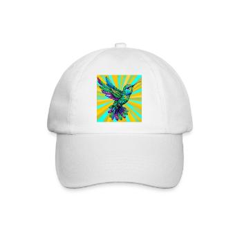 Kolibri - Baseballkappe - Weiß/Weiß - Vorne