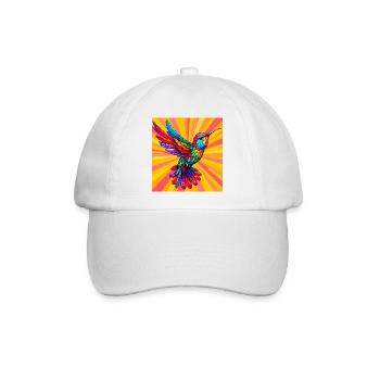 Kolibri - Baseballkappe - Weiß/Weiß - Vorne