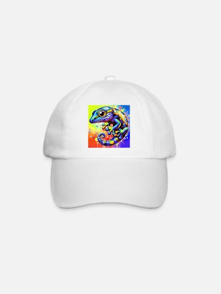 Gecko - Baseballkappe - Weiß/Weiß