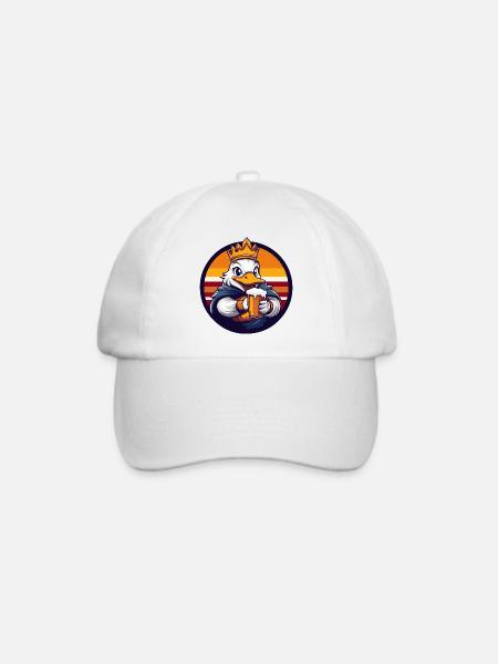 Ente Bier Lustig - Baseballkappe - Weiß/Weiß