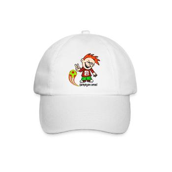 21 amed frech sampiyon amed - Baseballkappe - Weiß/Weiß - Vorne