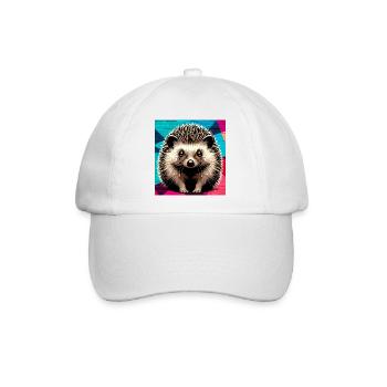 Igel - Baseballkappe - Weiß/Weiß - Vorne