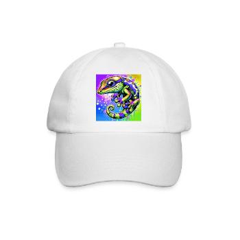 Gecko - Baseballkappe - Weiß/Weiß - Vorne