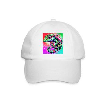 Gecko - Baseballkappe - Weiß/Weiß - Vorne