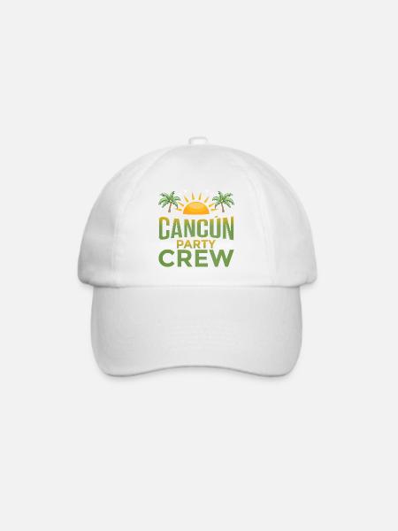 Cancun Party Crew - Baseballkappe - Weiß/Weiß