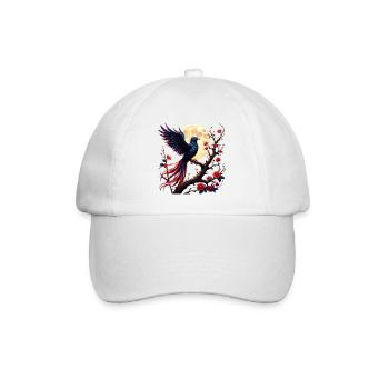 Lunar Blue Phoenix in Blühe - Baseballkappe - Weiß/Weiß - Vorne