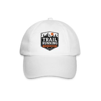 Trailrunning: Escape the Ordinary Patch - Baseballkappe - Weiß/Weiß - Vorne