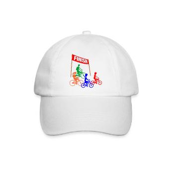 Familien-Radrennen - Baseballkappe - Weiß/Weiß - Vorne