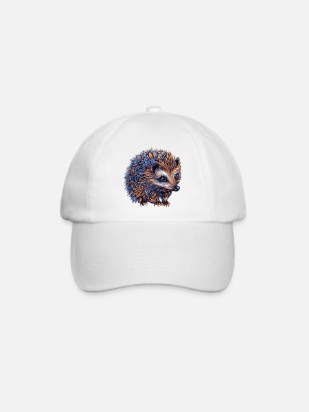 Igel Bunt - Baseballkappe - Weiß/Weiß