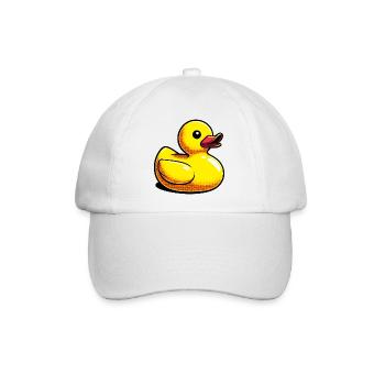 Ente Ente Ente Ente Ente - Baseballkappe - Weiß/Weiß - Vorne