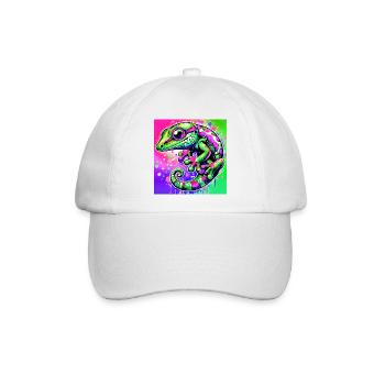 Gecko - Baseballkappe - Weiß/Weiß - Vorne