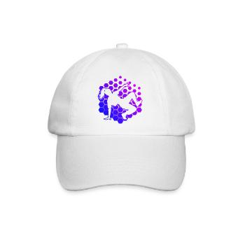Geschenkidee für die Hip-Hop-Tänzerin mit Breaking - Baseballkappe - Weiß/Weiß - Vorne