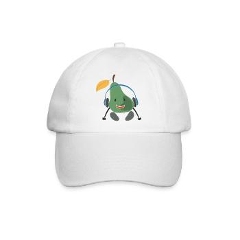Obst Birne  - Baseballkappe - Weiß/Weiß - Vorne