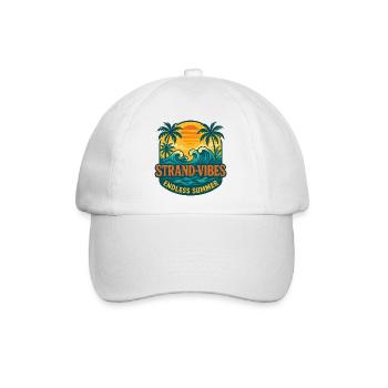 Strand-Vibes Endless Summer - Baseballkappe - Weiß/Weiß - Vorne