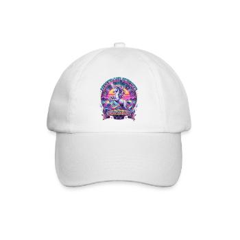 Mythisches Einhorn - Baseballkappe - Weiß/Weiß - Vorne