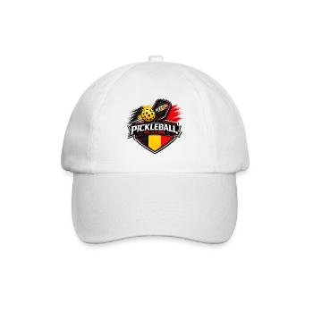 Pickleball BELGIEN - Baseballkappe - Weiß/Weiß - Vorne