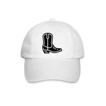 Cowboystiefel - Baseballkappe - Weiß/Weiß - Vorne