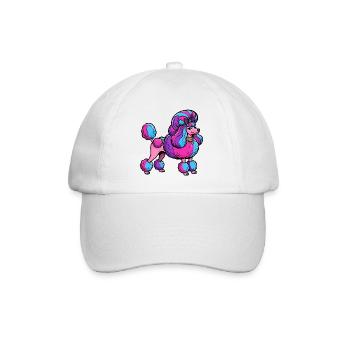 Neon Pudel Couture - Baseballkappe - Weiß/Weiß - Vorne