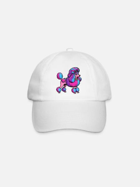 Neon Pudel Couture - Baseballkappe - Weiß/Weiß