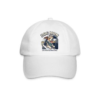 Hundemama - Baseballkappe - Weiß/Weiß - Vorne