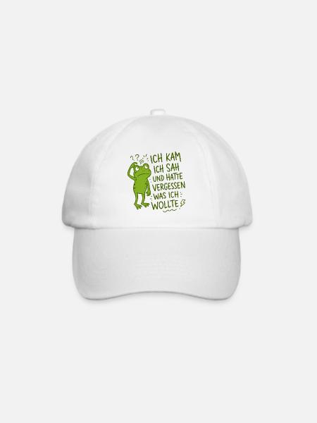 Ich kam ich sah und hatte vergessen was ich wollte - Baseballkappe - Weiß/Weiß