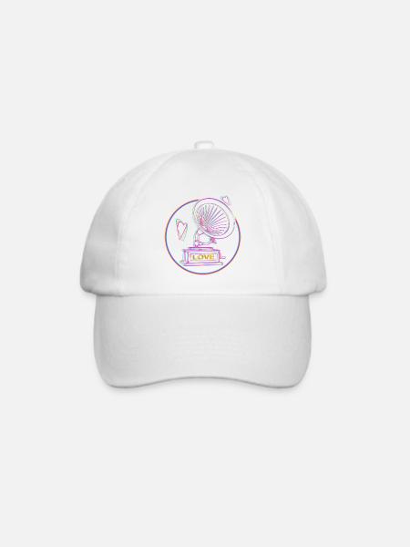 Music Lover - Baseballkappe - Weiß/Weiß