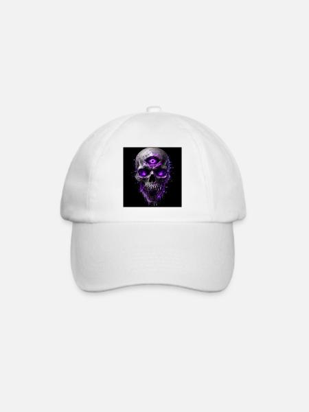 Halloween - Baseballkappe - Weiß/Weiß