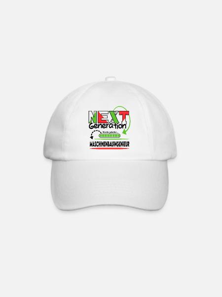 Maschinenbauingenieur Next Generation Beruf Mann - Baseballkappe - Weiß/Weiß