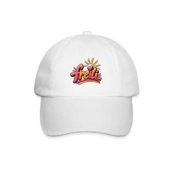 Freili Sonnenherz Neon-Design - Baseballkappe - Weiß/Weiß - Vorne