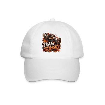 Team 12 Grad - Baseballkappe - Weiß/Weiß - Vorne
