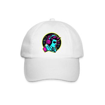 Gamer - Baseballkappe - Weiß/Weiß - Vorne