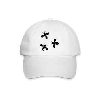 Bienen - Baseballkappe - Weiß/Weiß - Vorne