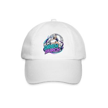 Ich Dreh Durch - Gymnastik & Tanz Vibe Rhönrad  - Baseballkappe - Weiß/Weiß - Vorne